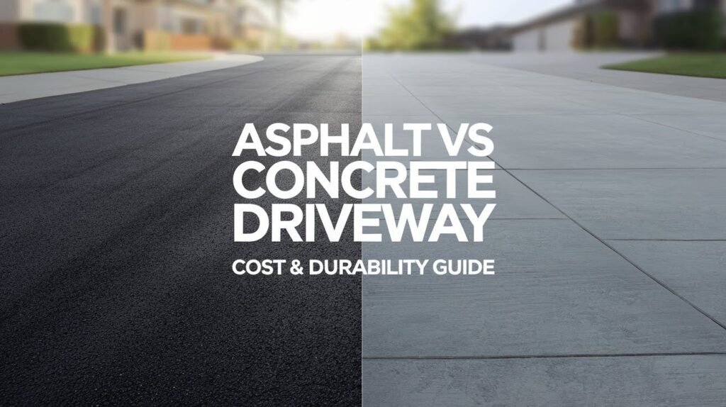 Asphalt vs Concrete Driveway