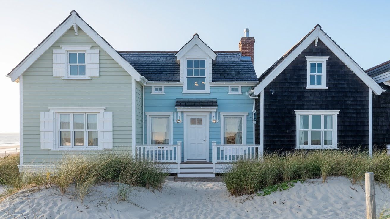 Blue and White Exterior Color Schemes