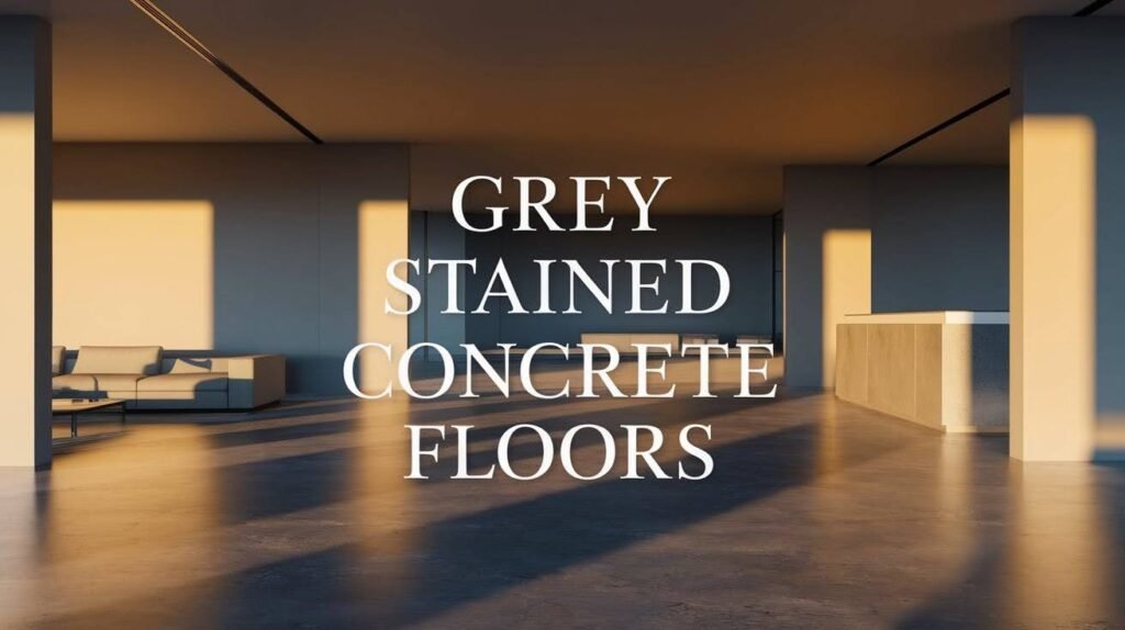 Convert Your Space with Grey Stained Concrete Floors