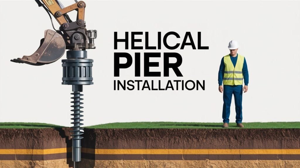 Helical Pier Installation