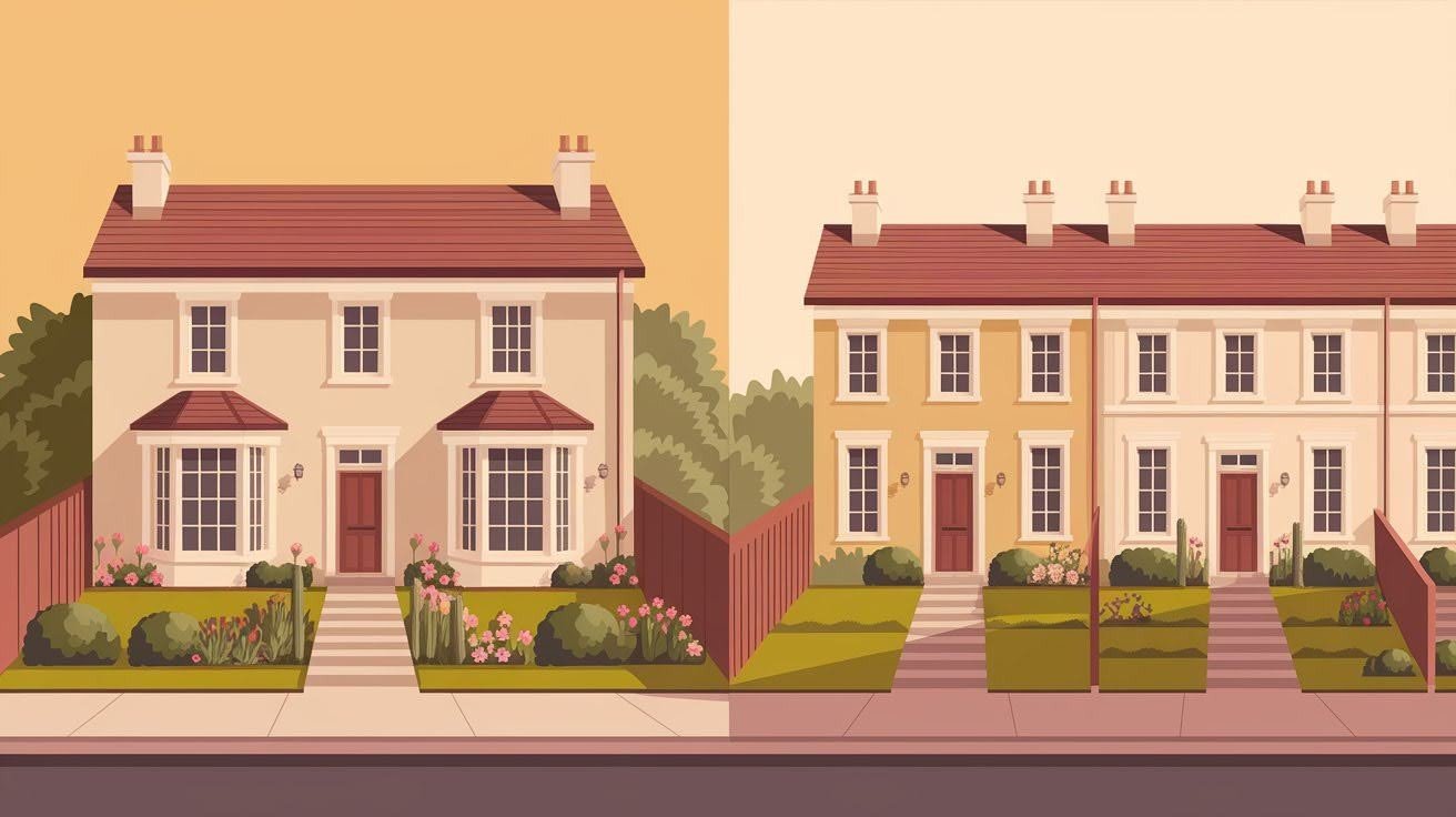 Semi-Detached vs. Townhouses
