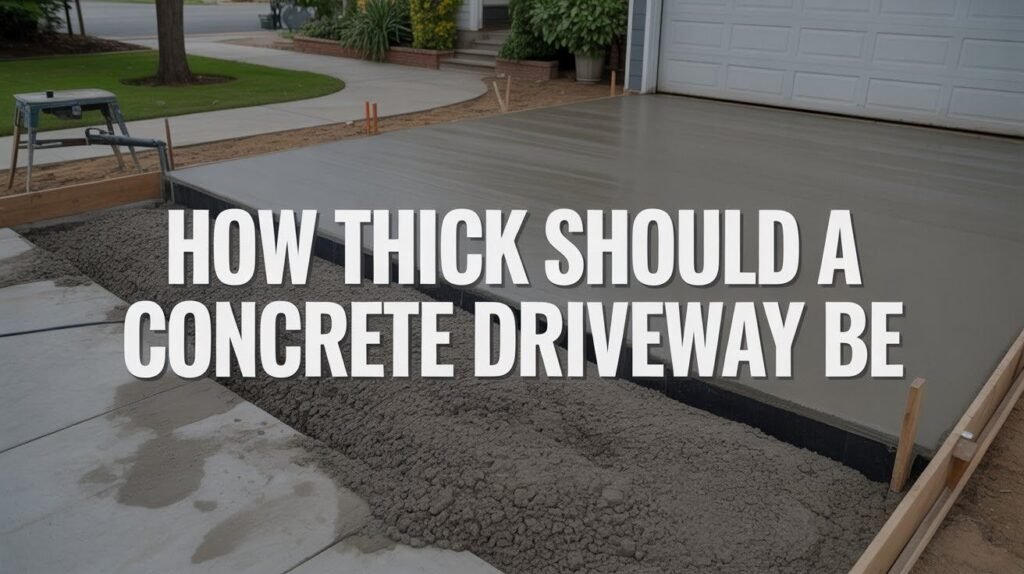 How Thick Should a Concrete Driveway Be for Durability